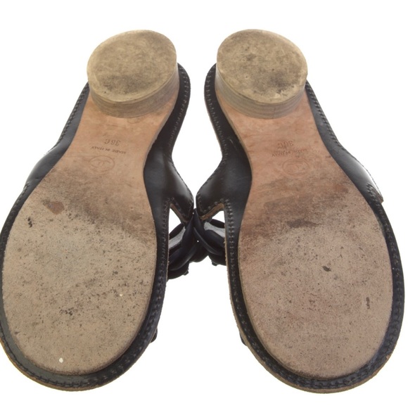 Chanel Navy Toe Ring Sandals in Good Condition size 36 comfy! - Picture 5 of 5